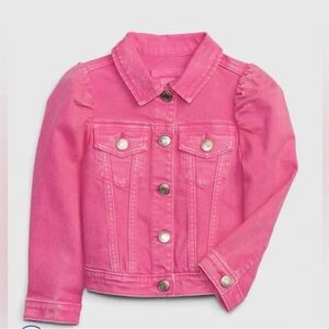 Gap and Barbie Toddler Puff Sleeve Icon Denim Jacket sold out limited edition.